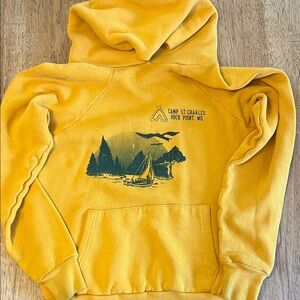 Vintage Yellow Graphic Hoodie